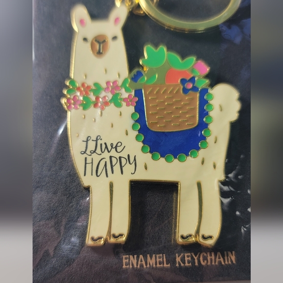❄️2/$15 NWT Llama Enamel Keychain -inspirational/motivational- Stocking Stuffer! - Picture 3 of 5